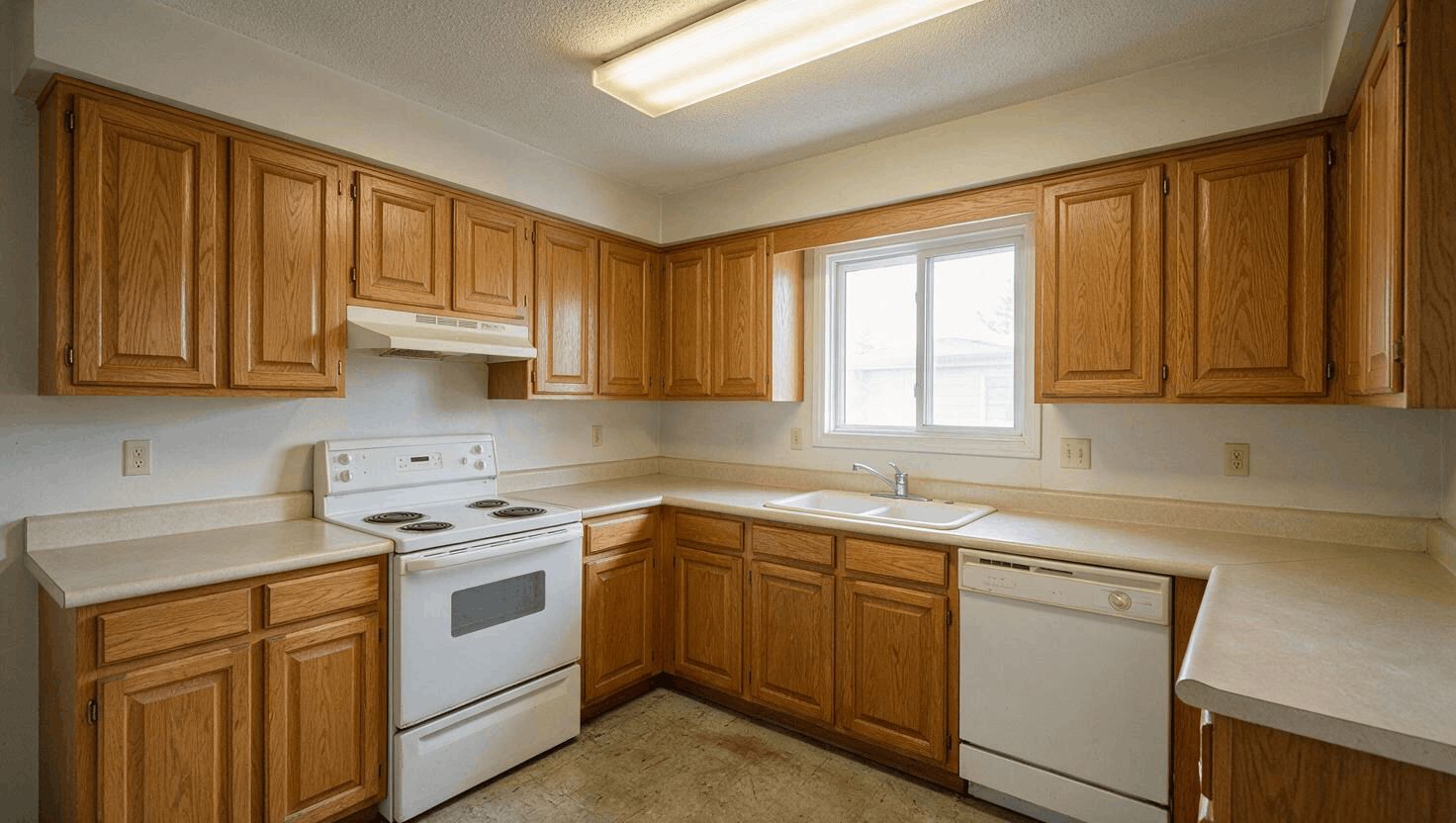 Kitchen before the renovation