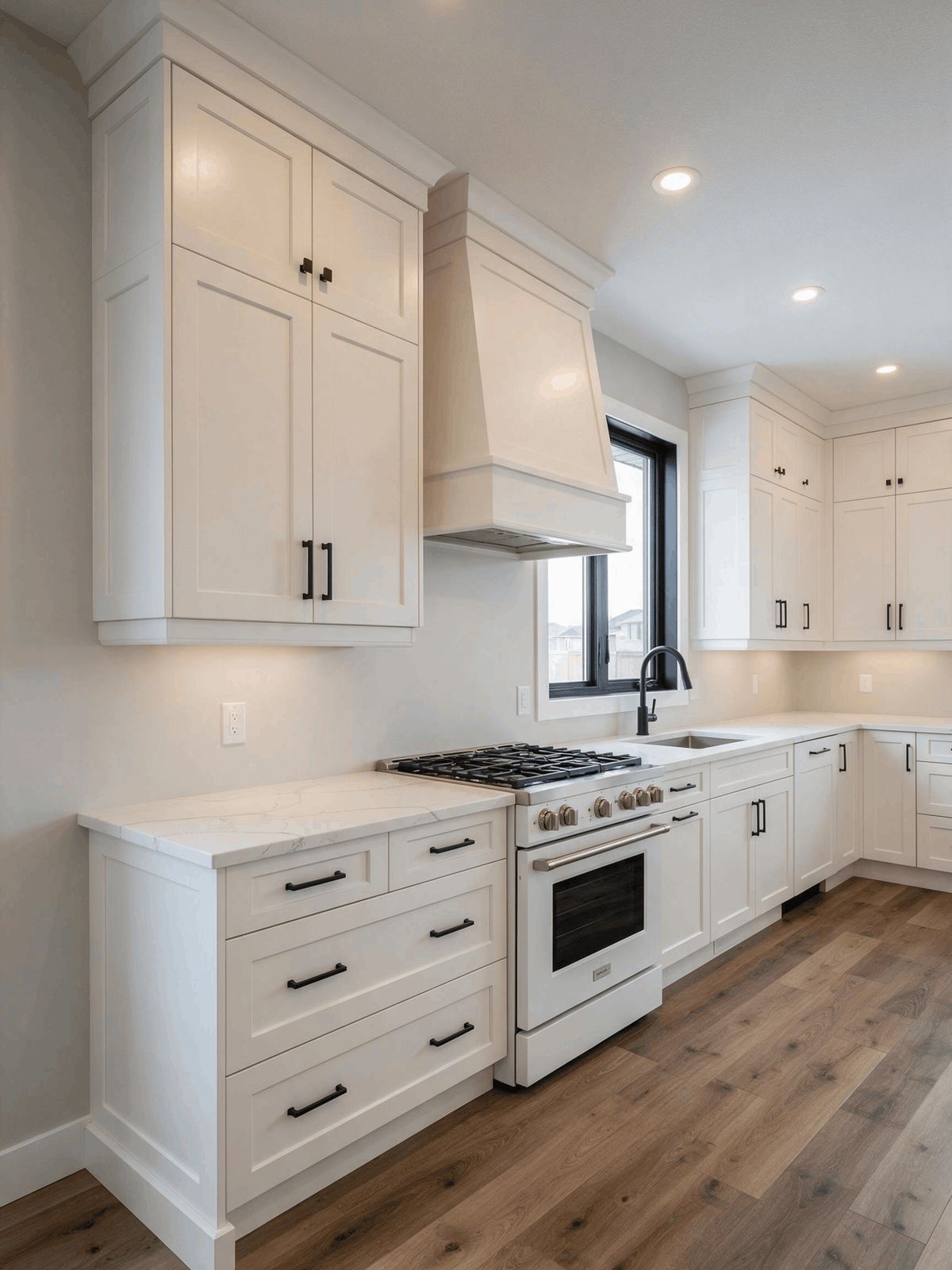 Custom white shaker kitchen