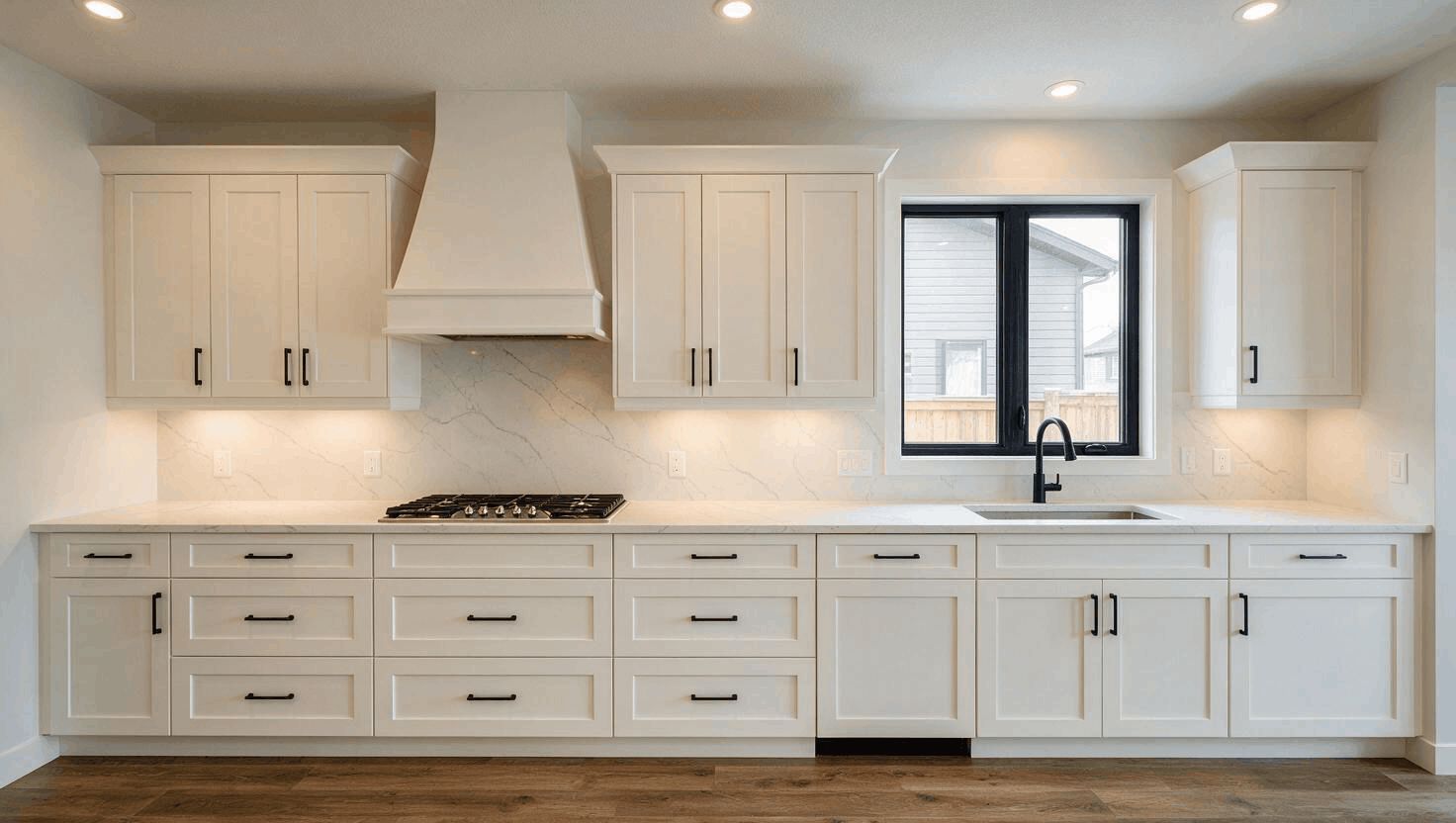 The same kitchen, finished