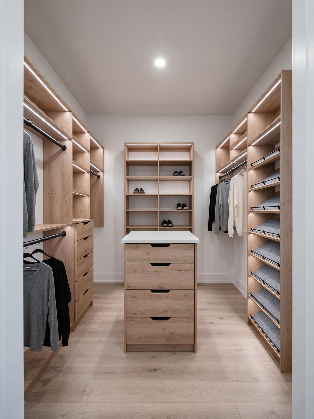 Walk-In Closet in Edmonton, by Boreal Kitchens