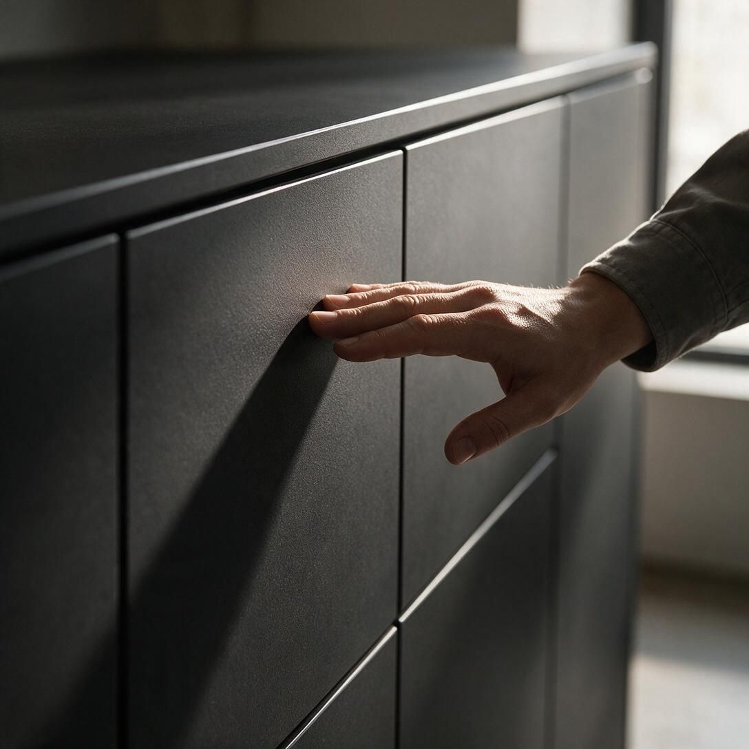 Fenix NTM matte kitchen cabinet fronts