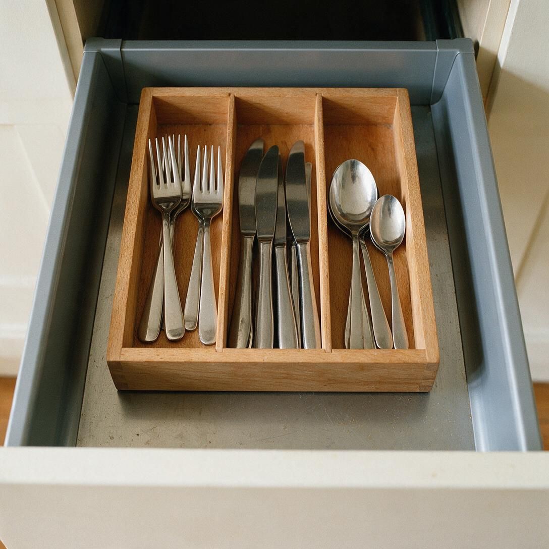 Blum kitchen drawer with cutlery insert