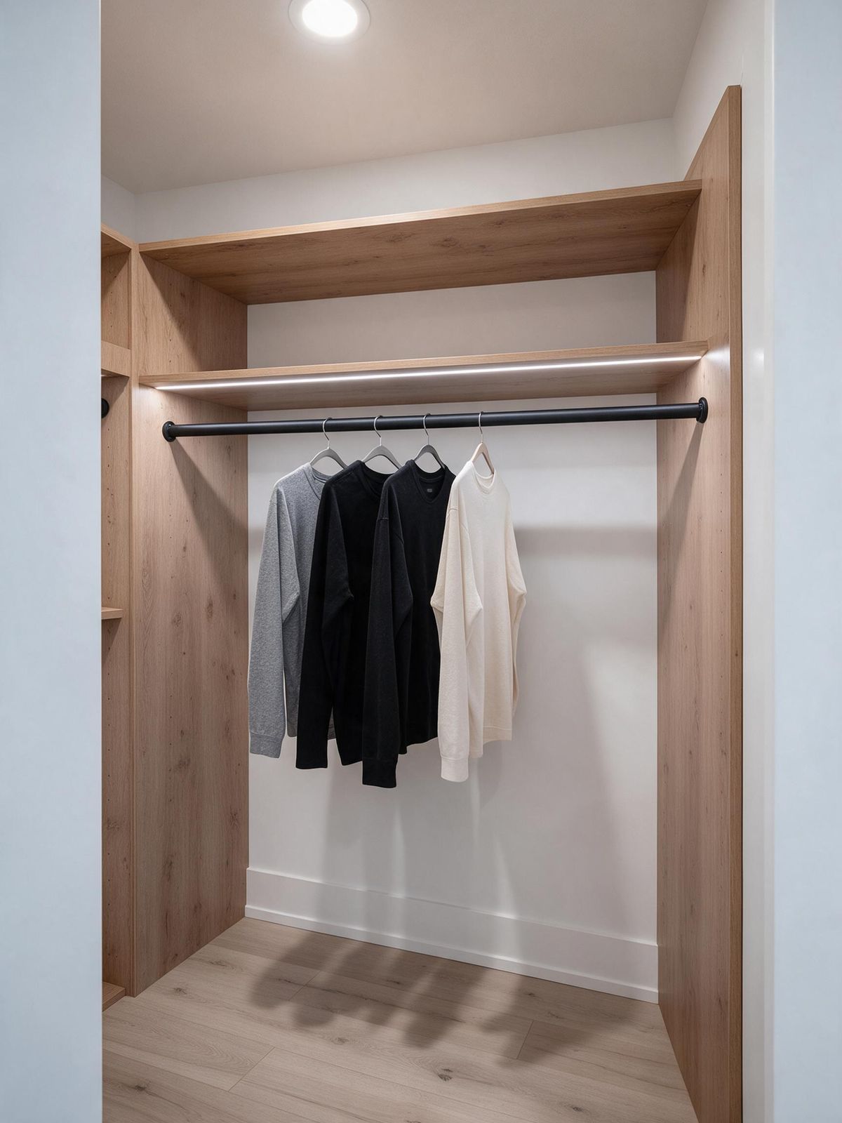 Walk-In Closet in Edmonton: long hanging