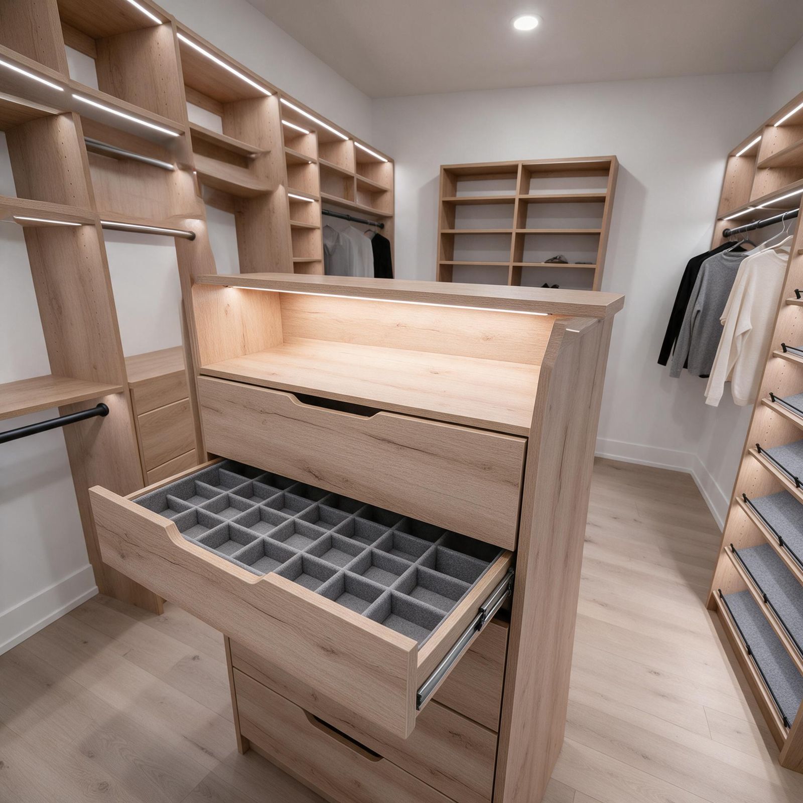 Walk-In Closet in Edmonton: drawer stack