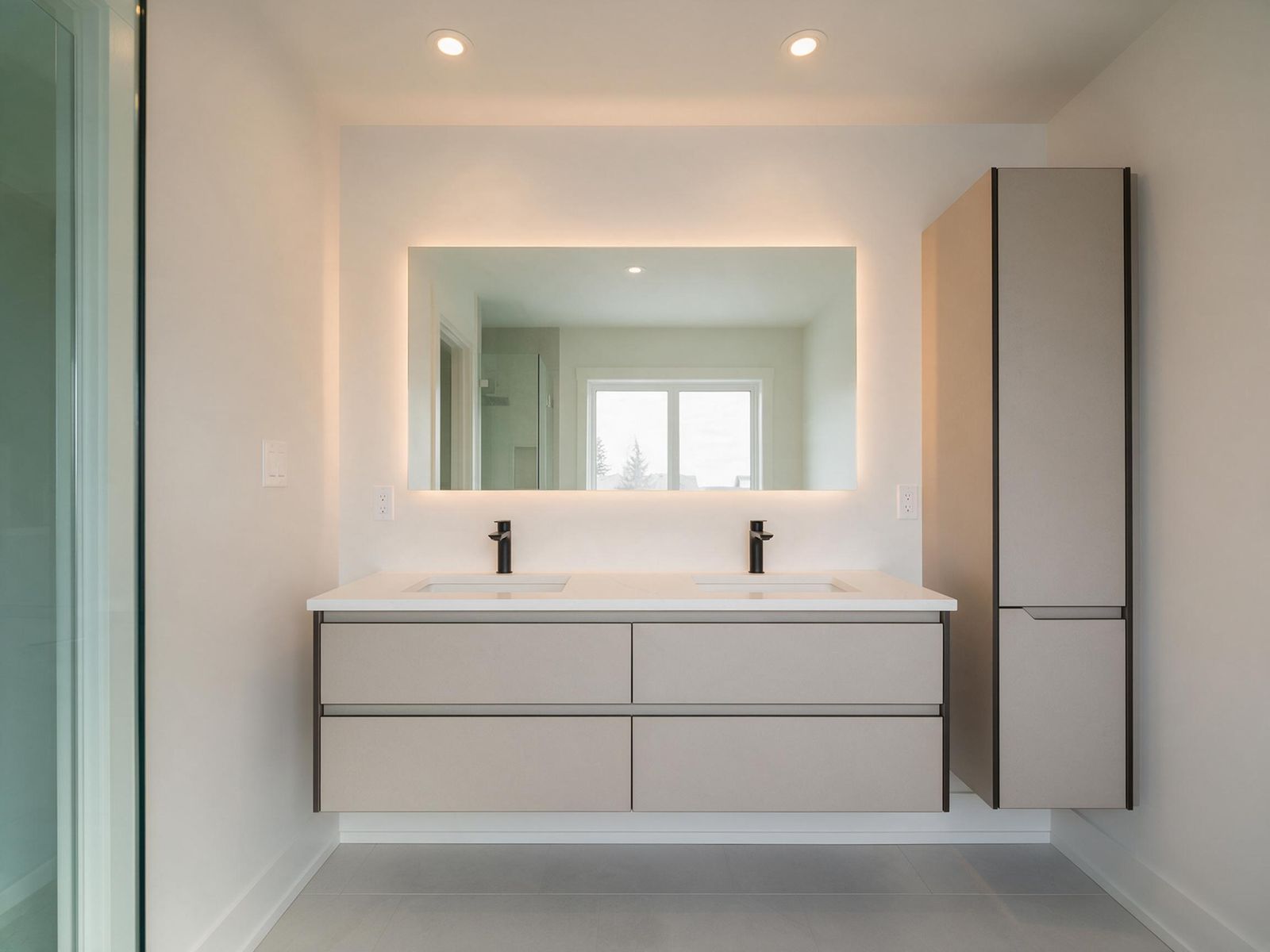 Bathroom Vanity in Edmonton: vanity straight on